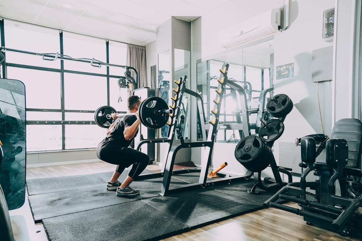 Gym member paying membership fees by UPI on a mobile phone
